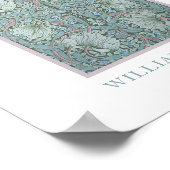 William Morris - Pimpernel: Blau und grüne Blume Poster (Ecke)