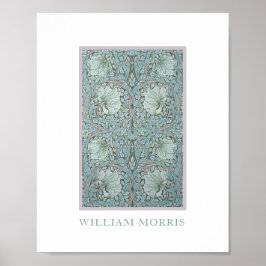 William Morris - Pimpernel: Blau und grüne Blume Poster
