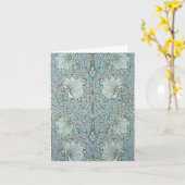 William Morris - Pimpernel: Blaue und grüne Blume Karte (Gelbe Blume)