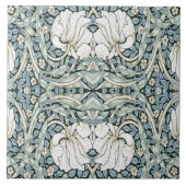 William Morris Pimpernel Blue Intricate Pattern  Fliese (Vorderseite)