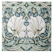 William Morris Pimpernel Blue Intricate Pattern  Fliese (Vorderseite)
