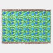 William Morris Pimpernel, Blue & Lime Green Decke (Vorderseite)