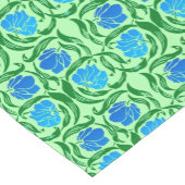 William Morris Pimpernel, Blue & Lime Green Kurzer Tischläufer (Ecke)