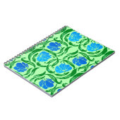 William Morris Pimpernel, Blue & Lime Green Notizblock (Linke Seite)