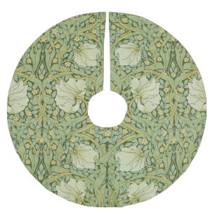 William Morris Pimpernel Blumen Blau Tapete Polyester Weihnachtsbaumdecke