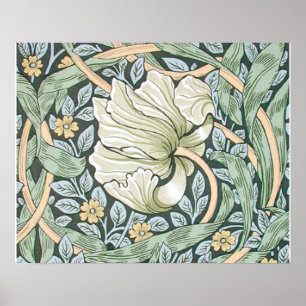 William Morris Pimpernel Blumengestaltung Tapete Poster