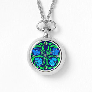 William Morris Pimpernel, Cobalt Blue und Green Armbanduhr