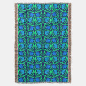William Morris Pimpernel, Cobalt Blue und Green Decke (Vorderseite Vertikal)