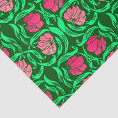 William Morris Pimpernel, Coral Pink und Green Seidenpapier (Ausschnitt)