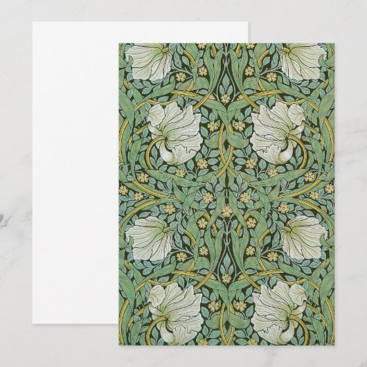 William Morris - Pimpernel Dankeskarte (Vorne/Hinten)
