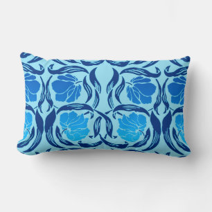 William Morris Pimpernel, Denim & Hellblau Lendenkissen