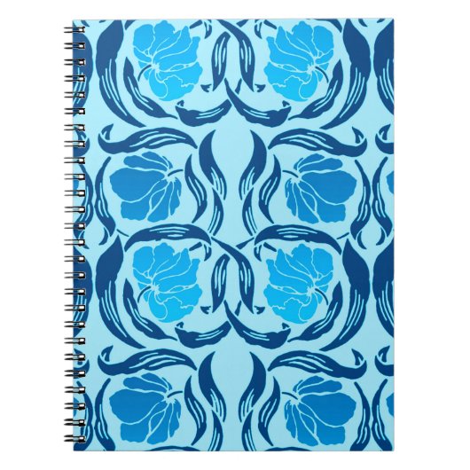 William Morris Pimpernel, Denim & Light Blue Notizblock (Vorderseite)