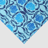 William Morris Pimpernel, Denim & Light Blue Seidenpapier (Ausschnitt)