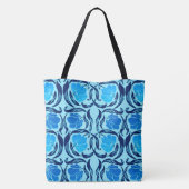 William Morris Pimpernel, Denim & Light Blue Tasche (Rückseite)