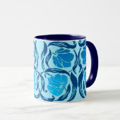 William Morris Pimpernel, Denim & Light Blue Tasse (VorderseiteRechts)