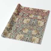 William Morris Pimpernel Dusty Rose Floral Pattern Geschenkpapier (Ungerollt)