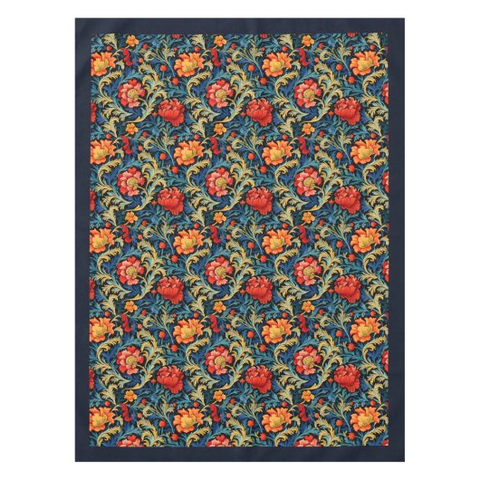 William Morris Pimpernel farbenfrohe, lebendige Fa Tischdecke (Vorderseite)