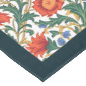 William Morris Pimpernel farbenfrohe, lebendige Fa Tischdecke (Schrägansicht)