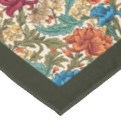 William Morris Pimpernel farbenfrohe, lebendige Fa Tischdecke (Schrägansicht)