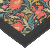William Morris Pimpernel farbenfrohe, lebendige Fa Tischdecke (Schrägansicht)