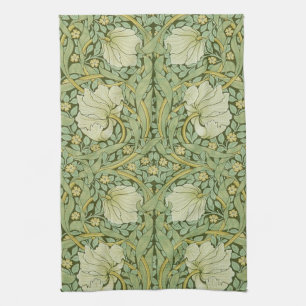 William Morris Pimpernel Floral Blaue Tapete Geschirrtuch