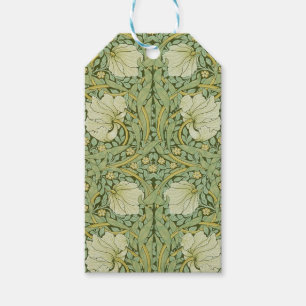 William Morris Pimpernel Floral Blaues Tapetenmust Geschenkanhänger