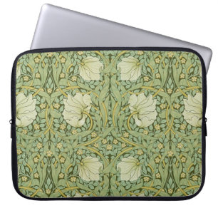 William Morris Pimpernel Floral Blaues Tapetenmust Laptopschutzhülle