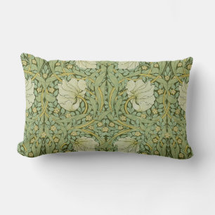 William Morris Pimpernel Floral Blaues Tapetenmust Lendenkissen