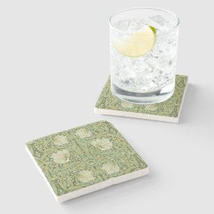 William Morris Pimpernel Floral Blaues Tapetenmust Steinuntersetzer