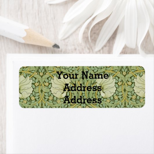 William Morris Pimpernel Floral Blue Wallpaper (Insitu)