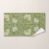 William Morris Pimpernel Floral Blue Wallpaper Badhandtuch Set (Handtuch)