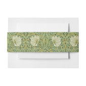 William Morris Pimpernel Floral Blue Wallpaper Einladungsbanderole (Vorderseite Beispiel)