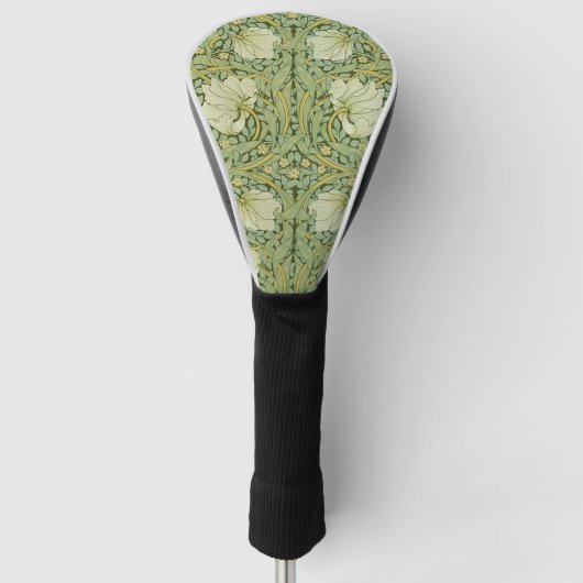 William Morris Pimpernel Floral Blue Wallpaper Golf Headcover (Vorderseite)