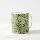 William Morris Pimpernel Floral Blue Wallpaper Kaffeetasse (VorderseiteRechts)