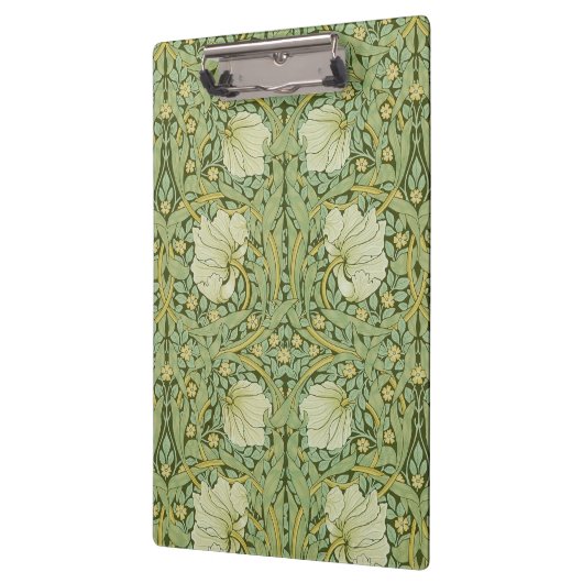 William Morris Pimpernel Floral Blue Wallpaper Klemmbrett (Links)