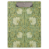 William Morris Pimpernel Floral Blue Wallpaper Klemmbrett (Vorderseite)