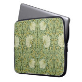 William Morris Pimpernel Floral Blue Wallpaper Laptopschutzhülle (Vorderseite Links)
