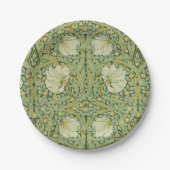 William Morris Pimpernel Floral Blue Wallpaper Pappteller (Vorderseite)