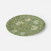 William Morris Pimpernel Floral Blue Wallpaper Pappteller (Schrägansicht)