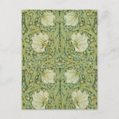 William Morris Pimpernel Floral Blue Wallpaper Postkarte (Vorderseite)