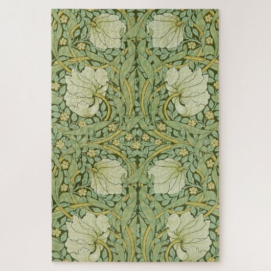 William Morris Pimpernel Floral Blue Wallpaper Puzzle (Vertikal)