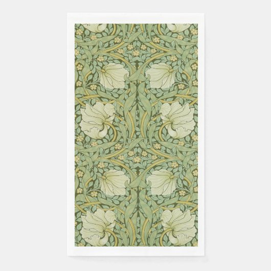 William Morris Pimpernel Floral Blue Wallpaper Serviette (Vorderseite)