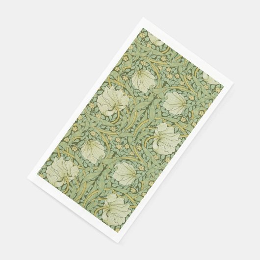 William Morris Pimpernel Floral Blue Wallpaper Serviette (Ecke)