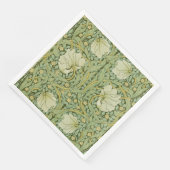 William Morris Pimpernel Floral Blue Wallpaper Serviette (Ecke)