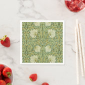William Morris Pimpernel Floral Blue Wallpaper Serviette (Beispiel)
