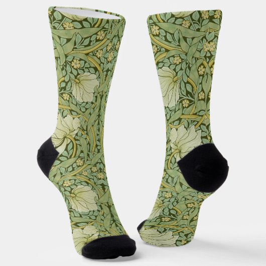 William Morris Pimpernel Floral Blue Wallpaper Socken (Gewinkelt)
