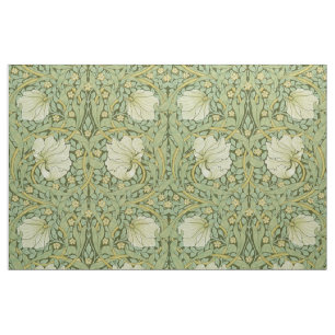 William Morris Pimpernel Floral Blue Wallpaper Stoff