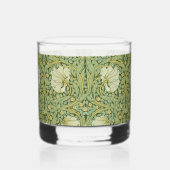 William Morris Pimpernel Floral Blue Wallpaper Whiskyglas (Rückseite)