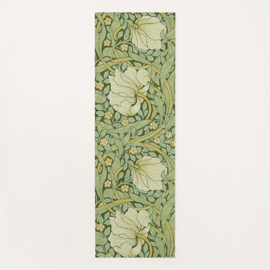 William Morris Pimpernel Floral Blue Wallpaper Yogamatte (Vorderseite)