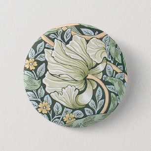 William Morris Pimpernel Floral Wallpaper Button